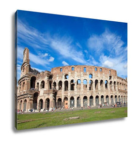 Gallery Wrapped Canvas, Colosseum Ruins Of Colloseum In Rome Italy