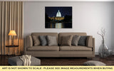 Gallery Wrapped Canvas, View On The Us Capitol In Washington Dc At Night