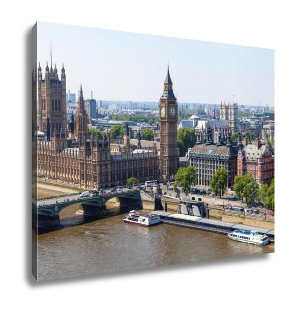 Gallery Wrapped Canvas, London In An Aerial View