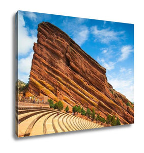 Gallery Wrapped Canvas, Famous Red Rocks Amphitheater In Denver