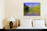 Gallery Wrapped Canvas, Maroon Bells Elk Range Rocky Mountains Colorado