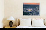 Gallery Wrapped Canvas, Boston Aerial View At Sunset