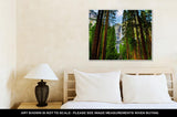 Gallery Wrapped Canvas, Yosemite Waterfalls Behind Sequoias In Yosemite National Parkcalifornia