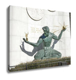 Gallery Wrapped Canvas, Spirit Of Detroit Statue