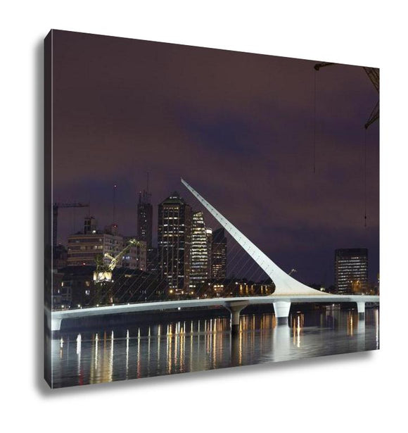 Gallery Wrapped Canvas, Puerto Madero By Night Buenos Aires