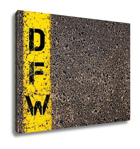 Gallery Wrapped Canvas, Dfw Three Letters Airport Code