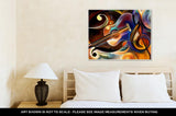 Gallery Wrapped Canvas, Abstract Painting On Subject Of Music And Rhythm