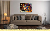 Gallery Wrapped Canvas, Abstract Painting On Subject Of Music And Rhythm