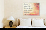 Gallery Wrapped Canvas, Inspirational Typographic Quote Your Mind Is A Powerful Thing When You Fill It