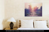 Gallery Wrapped Canvas, Inspirational Typographic Quote Old Ways Wont Open New Doors