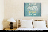 Gallery Wrapped Canvas, Inspirational Quote By Unknown Source On Blue Grunge