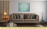 Gallery Wrapped Canvas, Inspirational Quote By Unknown Source On Blue Grunge