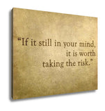 Gallery Wrapped Canvas, Inspirational Quote Words By Paulo Coelho On Old Grunge Backgrou