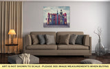 Gallery Wrapped Canvas, Surrealism Magic City With Old Books