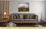 Gallery Wrapped Canvas, Lotus Flower In Sunset