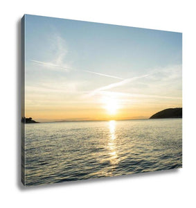 Gallery Wrapped Canvas, Sunrise Sunset At Sea Wallpaper