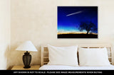 Gallery Wrapped Canvas, A Shooting Star Going Across The Starry Night