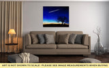 Gallery Wrapped Canvas, A Shooting Star Going Across The Starry Night