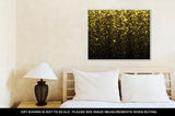 Gallery Wrapped Canvas, Gold Sparkle Glitter Glitter Stars Sparkling Flow