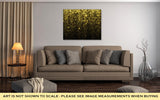 Gallery Wrapped Canvas, Gold Sparkle Glitter Glitter Stars Sparkling Flow