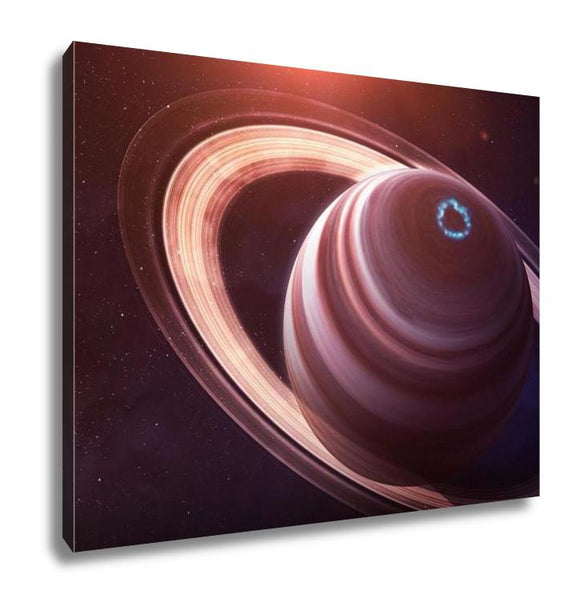 Gallery Wrapped Canvas, Saturn High Resolution Best Quality Solar System Planet All The Planets