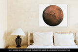 Gallery Wrapped Canvas, Solar System Mars Isolated Planet On White