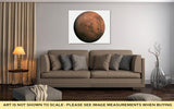 Gallery Wrapped Canvas, Solar System Mars Isolated Planet On White