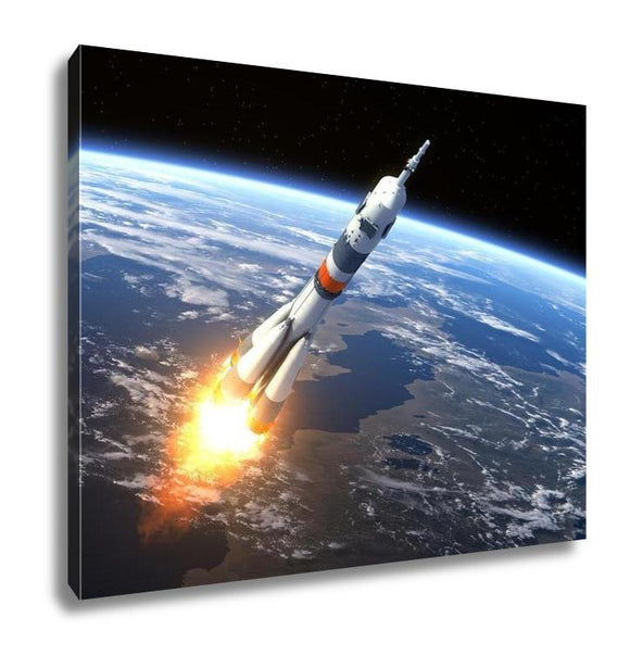 Gallery Wrapped Canvas, Carrier Rocket Soyuzfg Launching