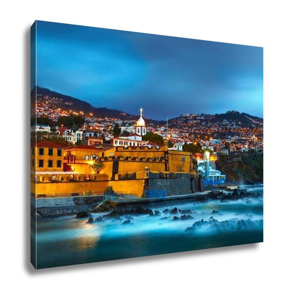 Gallery Wrapped Canvas, View Of Old Castle Fortaleza De Sao Tiago Funchal Madeira Portugal