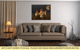 Gallery Wrapped Canvas, Bran Castle Count Draculas Castle On Full Moon Transylvania Romania