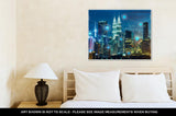 Gallery Wrapped Canvas, Smart City And Wireless Communication Network Abstract Image Visual Internet Of