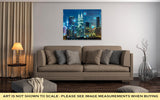 Gallery Wrapped Canvas, Smart City And Wireless Communication Network Abstract Image Visual Internet Of