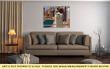 Gallery Wrapped Canvas, Amazing Colorful Dubai Marinskyline Water Canal Expensive Yachts