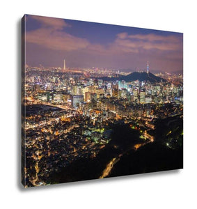 Gallery Wrapped Canvas, Seoul City Skyline South Korea