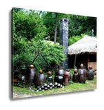 Gallery Wrapped Canvas, Korean Village In Summer By Eyes Of Tourist