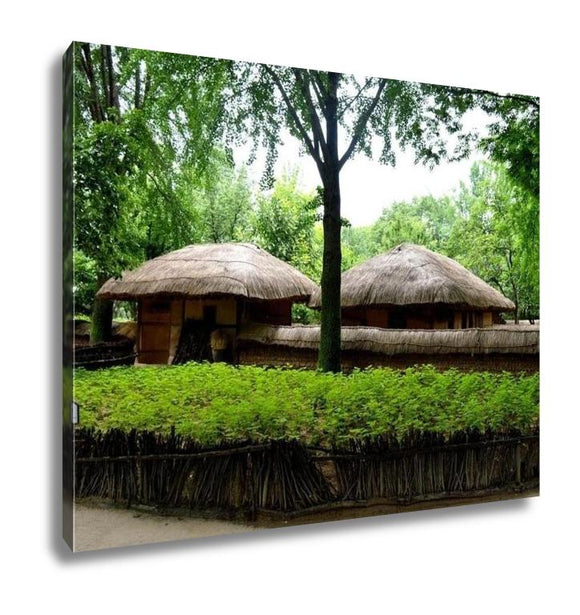 Gallery Wrapped Canvas, Korean Village In Summer By Eyes Of Tourist