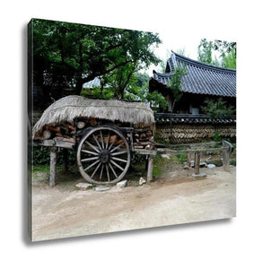 Gallery Wrapped Canvas, Korean Village In Summer By Eyes Of Tourist