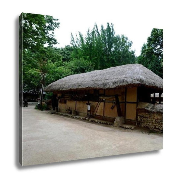 Gallery Wrapped Canvas, Korean Village In Summer By Eyes Of Tourist