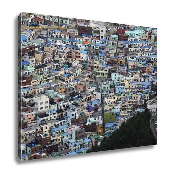 Gallery Wrapped Canvas, Downtown Cityscape Of Busan