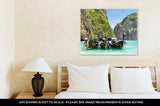 Gallery Wrapped Canvas, Longtail Boats In Maya Bay Ko Phi Phi Thailand