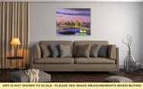 Gallery Wrapped Canvas, Tokyo Japan Skyline With Rainbow Bridge And Tokyo Tower