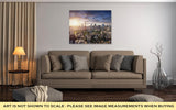 Gallery Wrapped Canvas, Amazing View To Tokyo City Center At Sunset