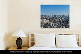 Gallery Wrapped Canvas, Blue Sky Panoramic View Over Downtown Tokyo