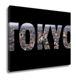 Gallery Wrapped Canvas, Tokyo Text Travel Word