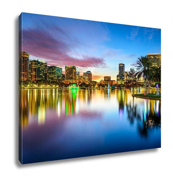 Gallery Wrapped Canvas, Orlando Florida Skyline