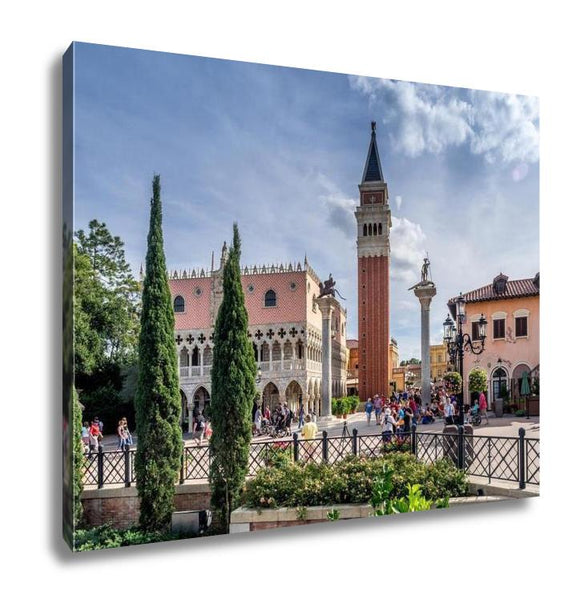 Gallery Wrapped Canvas, Italy Pavilion Epcot Center