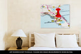 Gallery Wrapped Canvas, Tampa Florida USA Map