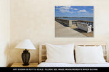 Gallery Wrapped Canvas, Scenic View From Bench Along Bayshore Of Tampbay Florida