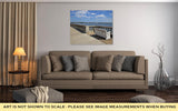 Gallery Wrapped Canvas, Scenic View From Bench Along Bayshore Of Tampbay Florida