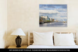 Gallery Wrapped Canvas, Liffey River In Dublin